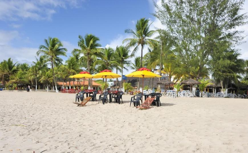 Chales Suites Pe Na Areia Guaibim Bagian luar foto